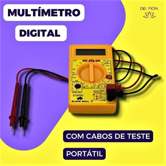 Imagem de Multímetro Portátil Digital Medição Elétrica Resistência