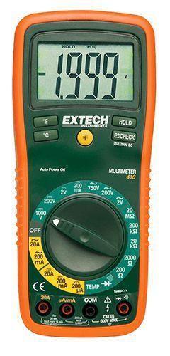 Imagem de Multímetro profissional com 8 funções Extech EX410