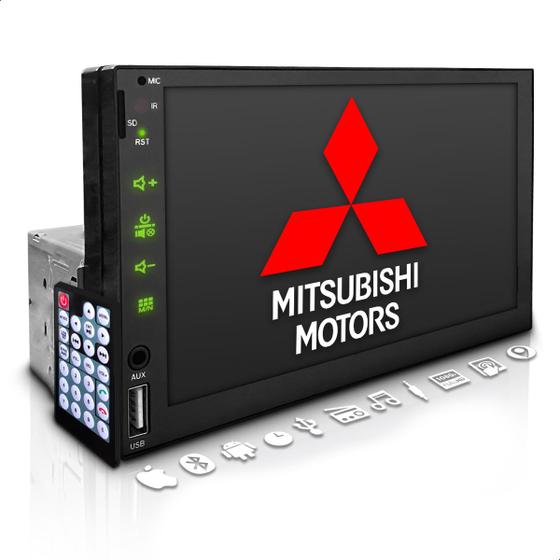 Imagem de Multimidia 2 Din Mp5 7 Pol Espelha Android Ios Bt Mitsubishi