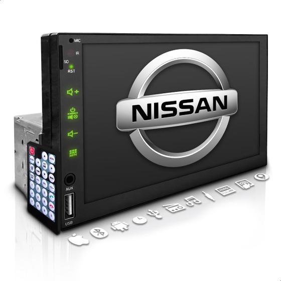 Imagem de Multimidia 2 Din Mp5 7 Pol Espelha Android Ios Bt Nissan