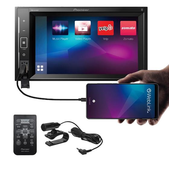 Multimídia 2 Din Pioneer DMH-A248BT Bluetooth Espelhamento Android IOS Menor preço em Multimídia 2 Din Pioneer DMH-A248BT Bluetooth Espelhamento Android IOS