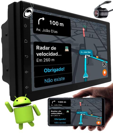 Imagem de Multimídia 7" Android Premium Plus + E-Tech 4GB + 64GB + Câmera de Ré