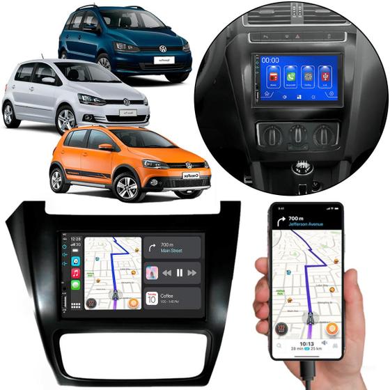 Imagem de Multimídia 7 Polegadas CrossFox Fox 2014-2022 Android-Auto Bluetooth MP5 + Moldura