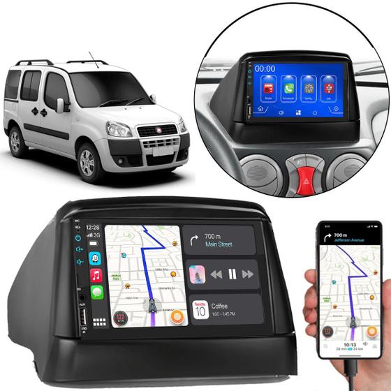 Imagem de Multimídia 7 Polegadas Doblo 2000-2021 Android-Auto MP5 Bluetooth + Moldura