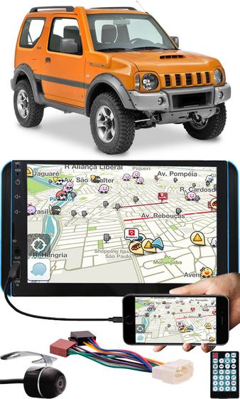 Multimídia 7" Polegadas Jimny Espelhamento Bluetooth USB SD Card + Moldura Painel + Chicote Ligação + Câmera Ré Menor preço em Multimídia 7" Polegadas Jimny Espelhamento Bluetooth USB SD Card + Moldura Painel + Chicote Ligação + Câmera Ré