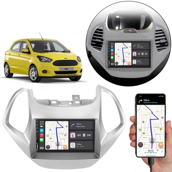 Imagem de Multimídia 7 Polegadas Ka 2015 A 2017 Com Bordo MP5 Android-Auto + Moldura 2 Din