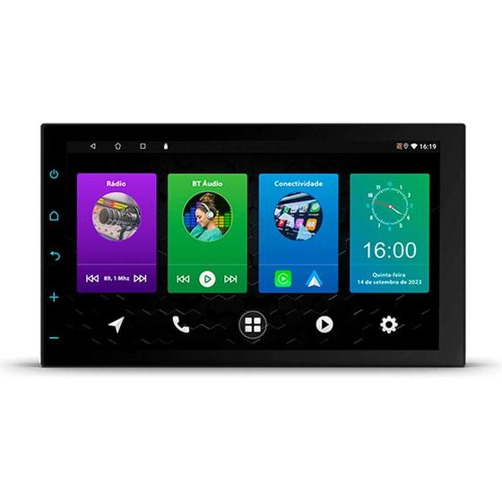 Imagem de Multimidia 7 polegadas quad-core carplay android auto espelhamento (ram 2gn) (interna 32 gb)