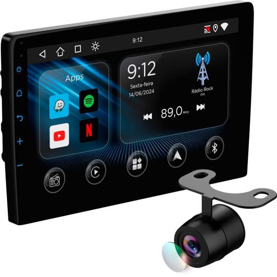 Imagem de Multimídia 9 Android Auto Carplay App 2GB 32GB Câmera De Ré 