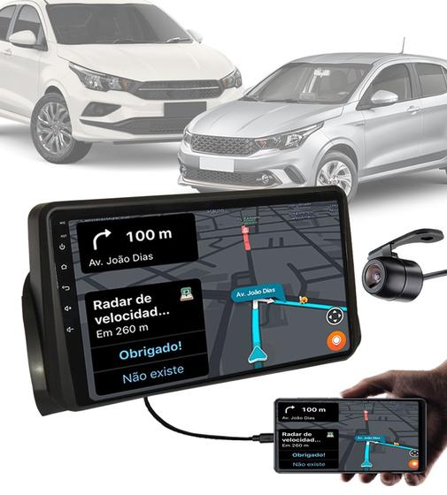 Imagem de Multimídia 9" Polegadas Fiat Argo e Cronos 2018 a 2020 + Moldura + Câmera de Ré + Interface Can