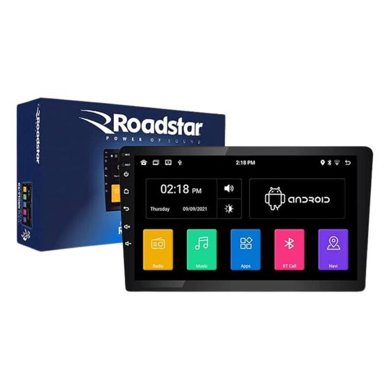 Imagem de Multimidia Android 10 Polegadas GPS WiFi Bluetooth USB Espelhamento Roadstar - RS1002BR