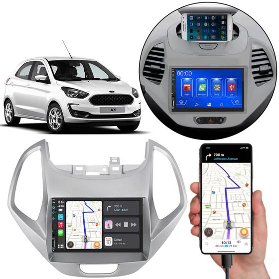 Imagem de Multimídia Android-Auto Ford Ka 2018-2021 7 Pol MP5 Touch-Screen + Câmera de Ré