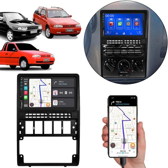 Imagem de Multimídia Android-Auto Gol G2 Parati 1996-200 7 Pol MP5 Touch-screen + Câmera de Ré