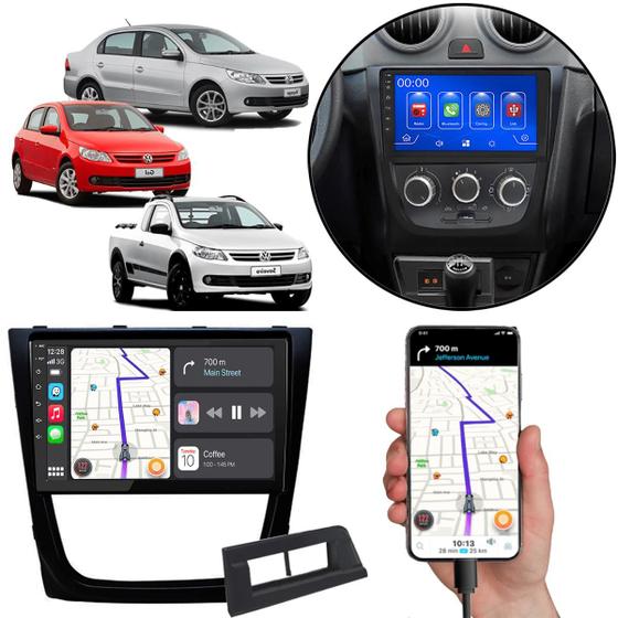 Imagem de Multimidia Android-Auto Gol G5 2008-2012 9" Pol MP5 Carplay