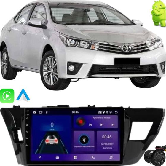 Imagem de Multimidia Android Corolla Carplay 2015-2017 9 Polegadas