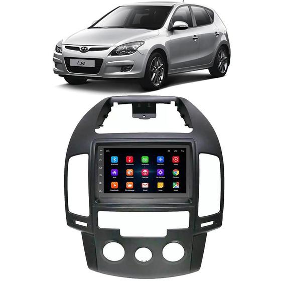 Imagem de Multimídia Android I30 2009 2010 2011 2012 Com Furo Porta Treco 7" Polegadas GPS Tv Online Bluetooth