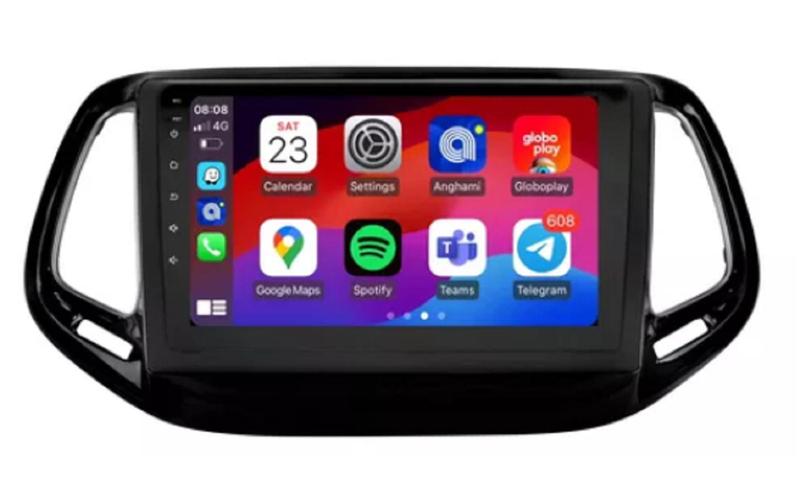 Imagem de Multimídia Compass Android Auto Carplay 9p Top De Linha