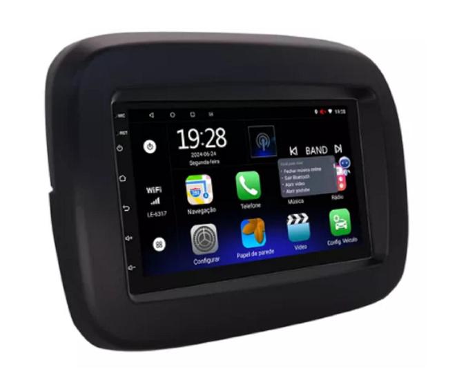 Imagem de Multimidia Fiat Mobi Like 7" Android Carplay Top De Linha