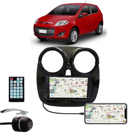 Imagem de Multimídia Fiat Palio 2012 2013 2014 2015 2016 2017 2018 Espelhamento Bluetooth USB SD Card + Moldura + Câmera Borboleta