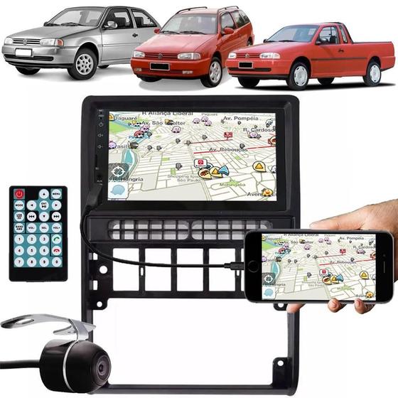 Imagem de Multimídia Gol Parati Saveiro G2 Espelhamento Bluetooth Usb
