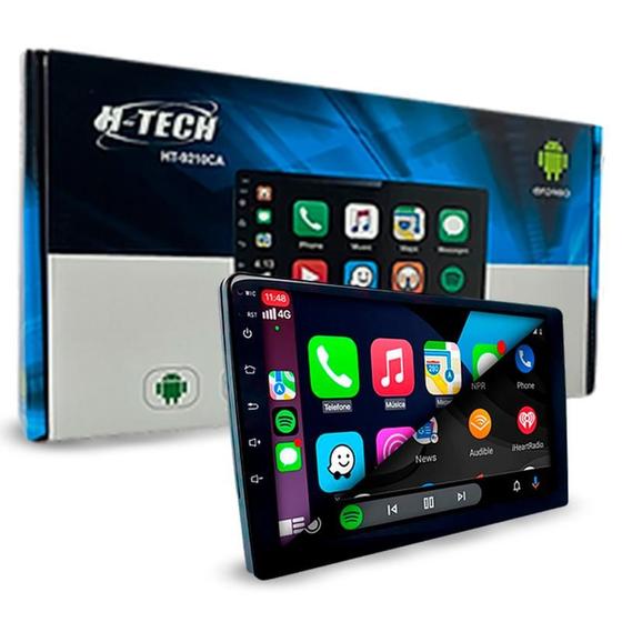 Imagem de Multimidia H-Tech 2 Din 9 Pol Carplay Android Auto 2+32GB Bluetooth Android 12 Ht-9210ca