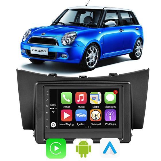 Imagem de Multimidia Lifan 320 2010 2011 2012 7" Android Auto CarPlay Tv Online Bluetooth Gps Integrado 