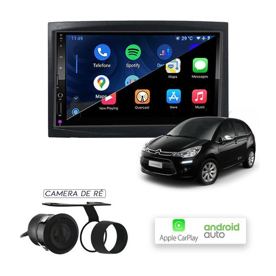 Imagem de Multimídia MP10 CarPlay e Android Auto Citroen C3 2001/2012