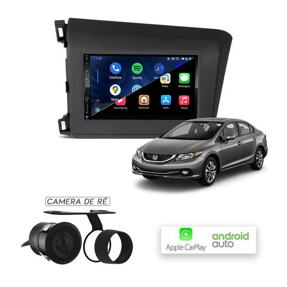 Multimídia MP10 CarPlay e Android Auto Civic 2012 até 2016 Menor preço em Multimídia MP10 CarPlay e Android Auto Civic 2012 até 2016