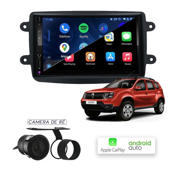 Multimídia MP10 CarPlay e Android Auto Duster 2009 a 2016 Menor preço em Multimídia MP10 CarPlay e Android Auto Duster 2009 a 2016