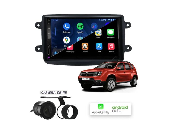 Imagem de Multimídia Mp10 Carplay E Android Auto Duster