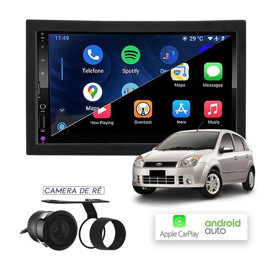 Imagem de Multimídia MP10 CarPlay e Android Auto Fiesta 2003 a 2014