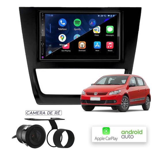 Imagem de Multimídia MP10 CarPlay e Android Auto Gol G5 2008 A 2012