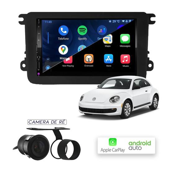 Imagem de Multimídia MP10 CarPlay e Android Auto New Beetle 2014/...