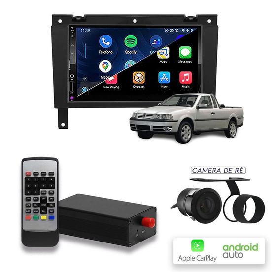 Imagem de Multimídia MP10 CarPlay e Android Auto Parati G3 com Tv