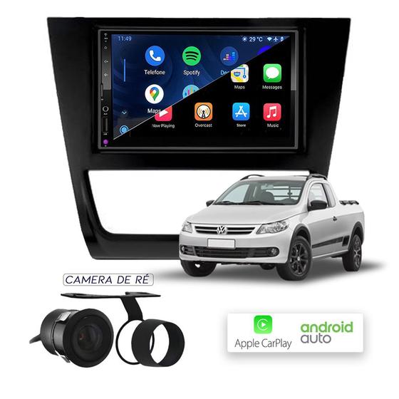 Imagem de Multimídia MP10 CarPlay e Android Auto Saveiro G5 2008/2012