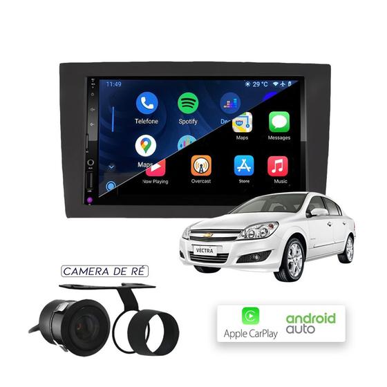 Imagem de Multimídia MP10 CarPlay e Android Auto Vectra 2006 a 2012