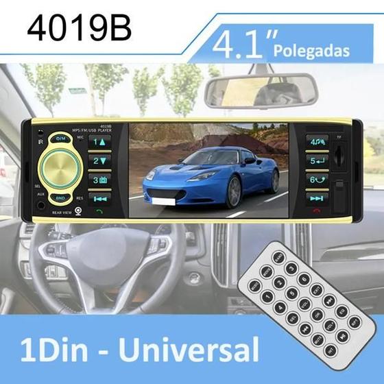 Imagem de Multimídia MP5 4019B Com Tela de 4.1' Som Automotivo, Auto Radio Bluetooth, FM, USB