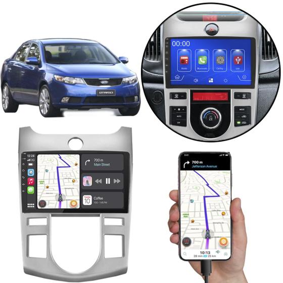 Imagem de Multimidia MP5 9" Cerato 2009 10 11 12 2013 CarPlay/Android-Auto + Câmera de Ré e Moldura Painel