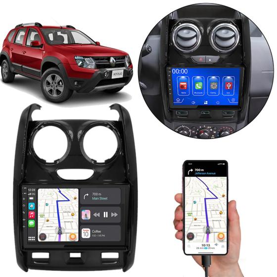 Imagem de Multimidia MP5 9" Duster 2014 2015 2016 2017 2018 2019 CarPlay/Android-Auto + Câmera de Ré e Moldura Painel