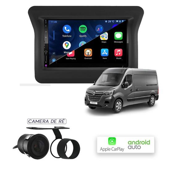 Imagem de Multimídia MP5 CarPlay e Android Auto Renault Master 2010 a 2021