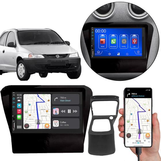 Imagem de Multimídia Mp5 Celta 2000-2005 7 Pol Carplay Android-Auto Bluetooth + Câmera