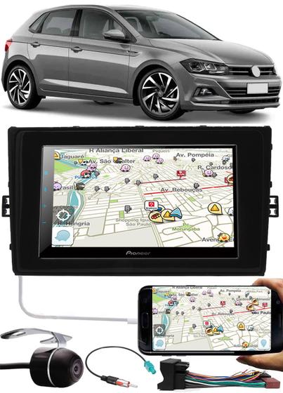 Imagem de Multimídia Pioneer 7" Polegadas DMH-Z6380TV Novo Polo Todos os Modelos Android Auto e CarPlay + Câmera Ré