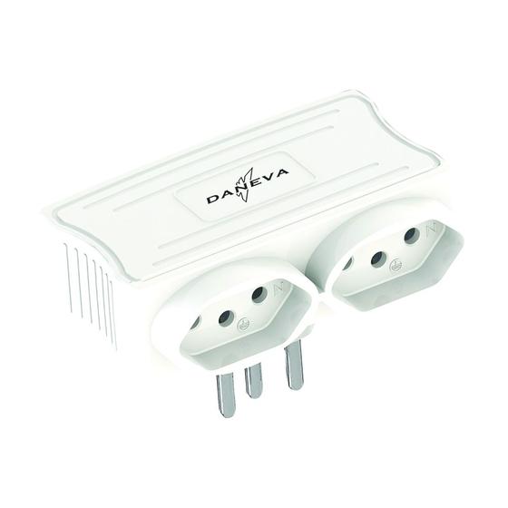 Imagem de Multiplicador USB Daneva Carregador 2 USB Saida 5V 1,5A + 2 Tomadas