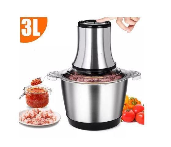 Imagem de Multiprocessador 3L Triturador De Alimentos Tempero Carnes 3 Velocidades  110V