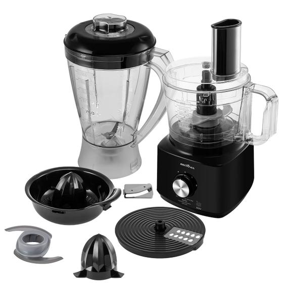 Multiprocessador Britânia All In One BMP900P Preto 900W Menor preço em Multiprocessador Britânia All In One BMP900P Preto 900W