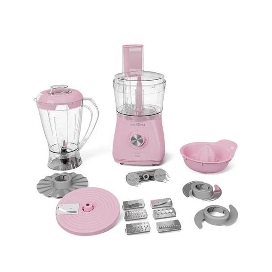 Imagem de Multiprocessador Britânia Rosa Bmp1100rs 12 Em 1 Rosa 1000w - 220v