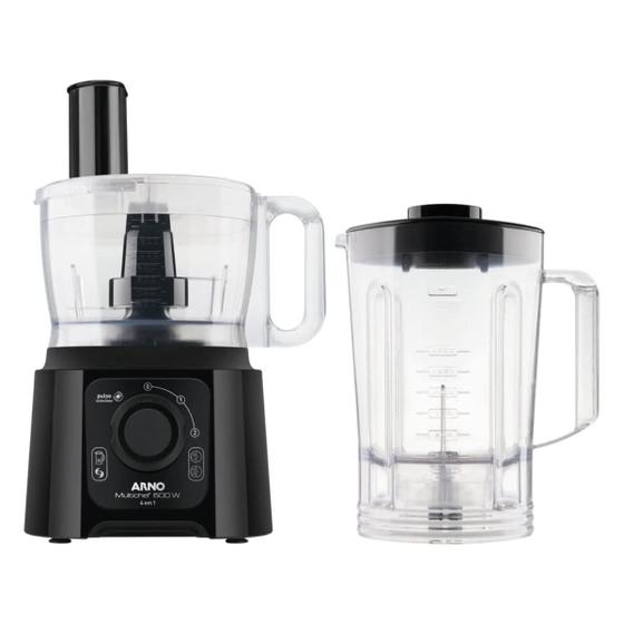 Imagem de Multiprocessador com Liquidificador Arno Multichef 4 em 1 Preto 600W 127v 