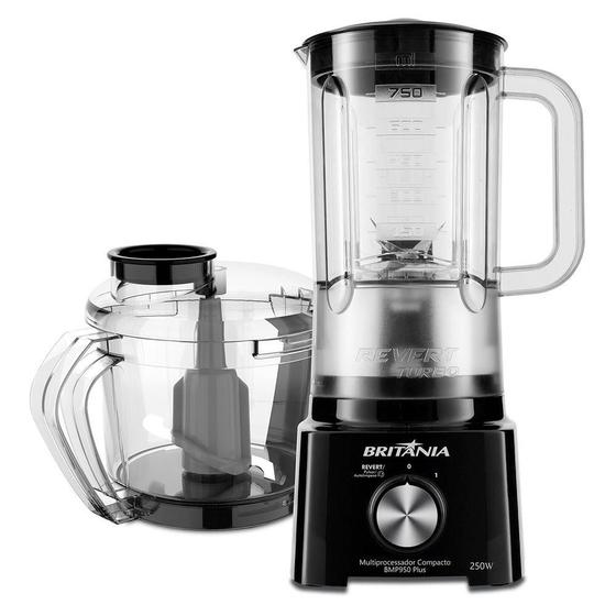 Multiprocessador Compacto Britânia BMP950 Plus, 110V - 31201006 Menor preço em Multiprocessador Compacto Britânia BMP950 Plus, 110V - 31201006