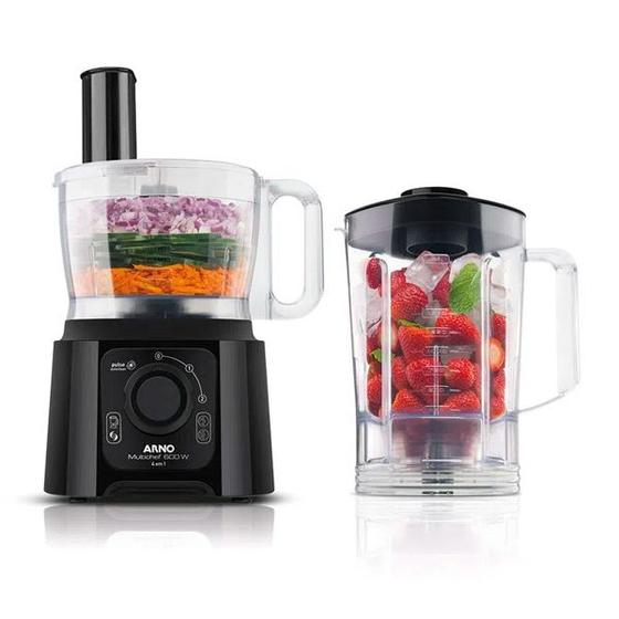 Multiprocessador Liquidificador Arno 4x1 Multichef MP60 600W Preto 2 ...