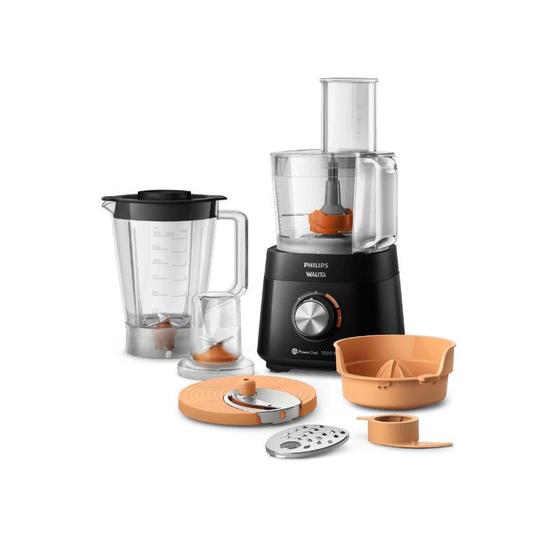 Multiprocessador Philips Walita 1000W + 6 acessóriosHR7304 Menor preço em Multiprocessador Philips Walita 1000W + 6 acessóriosHR7304