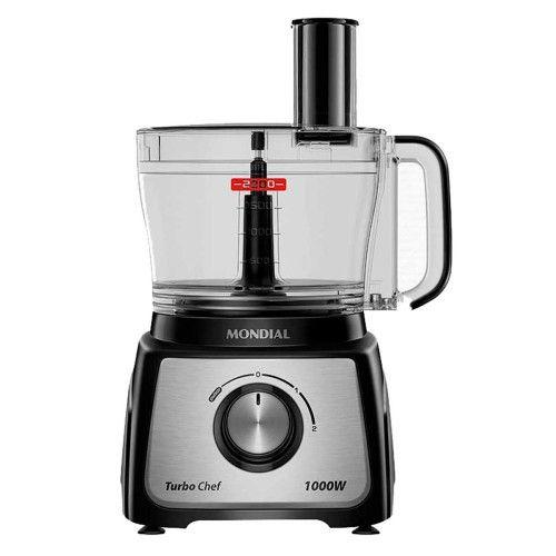 Multiprocessador Mondial Turbo Chef 7 em 1 1000w Mpn-01-be - 110v